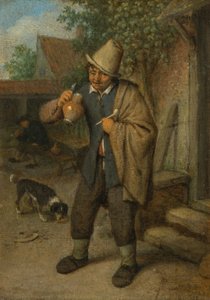 Smagssansen (fra en serie om de fem sanser) af Adriaen van Ostade