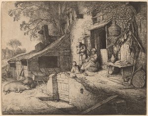 Spinneren af Adriaen van Ostade