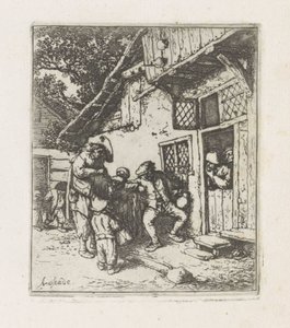 To musikere til ét hus af Adriaen van Ostade