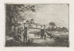 To fiskere på en bro af Adriaen van Ostade