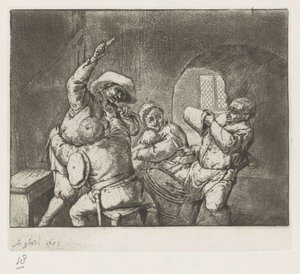 Kampkortspillere af Adriaen van Ostade