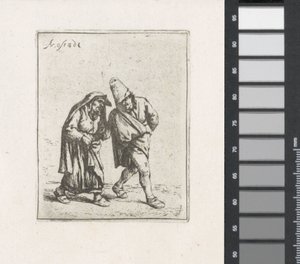 Vandrende gårdpar af Adriaen van Ostade