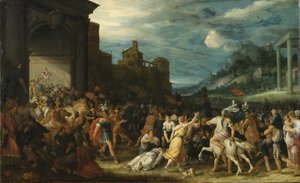 Les Horace enrent dans Rom - The Horatii Entering Rome, af Stalbemt, Adriaen, van (1580-1662). Olie på træ. Mål: 67x109 cm. Nationalmuseum Stockholm