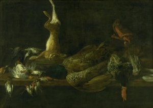 Stilleben med spil på et bord af Adriaen van Utrecht