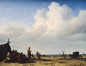 Strandudsigt af Adriaen van de Velde