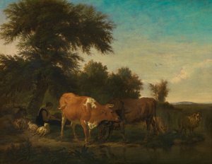 Landskab af Adriaen van de Velde
