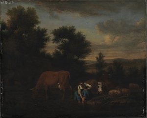 Hyrdinde med Kvæg af Adriaen van de Velde