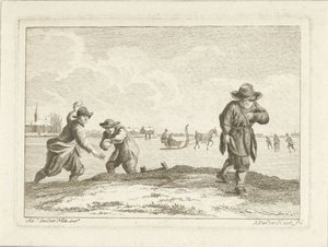 Sneboldkastere, indgraveret af Anthonij van der Haer, ca. 1745-85 (ætsning) af Adriaen van de Velde