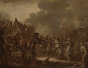 Bønder danser af Adriaen van de Venne