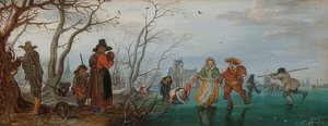 Vinter (fornøjelse på isen). 1625