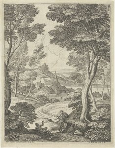 Landskab med et spidst tårn Landskaber med hyrder (serietitel)