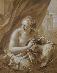Mens Samson sover i Delilahs skød, lokker hun hans fjender til at komme nærmere og klippe hans hår af (Dommerbogen 16:19).