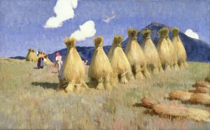 Syv majsstokke i Øvre Ungarn, ca. 1906