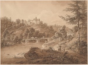 Rauenstein Slot set fra flodens kant