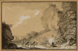 Schweizisk landskabsindtryk af Adrian Zingg