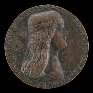 Ferdinand II af Aragon, død 1496, prins af Capua og konge af Napoli 1495 [forside], 14951496.