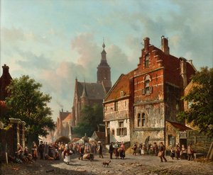 Et hollandsk marked om sommeren, 1800-tallet
