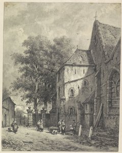 Ansigt i en kirke af Adrianus Eversen