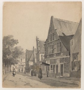 Udsigt over Zuiderhavendijk i Enkhuizen Enkhuizen 60 (titel på objekt)