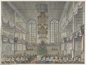 Fejring af 200-året for Remonstrants Seminary, 1834 af Adrianus Gerardus van Schoone