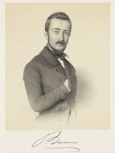 Portræt af Johannes Bosboom af Adrianus Johannes Ehnle