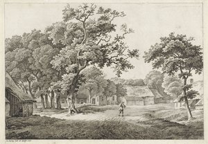udsigt til landsbyen af Adrianus Serné