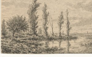 Flodlandskab af Adrianus van Everdingen