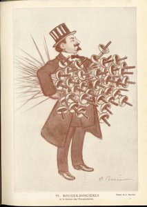 Fantasio, ca. 1912_4_1 - Illustration af A Barrere (1874-1931): Fægtning - Rouzier Dorcieres