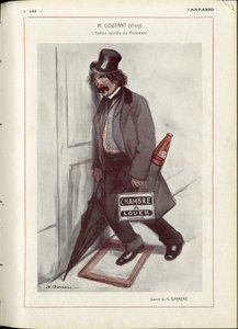 Illustration af A Barrere (1874-1931) i "" Fantasio""" - Tjek datoer - Coutant Jules af Adrien Barrere