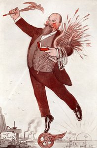 Portræt af digteren og politikeren Maurice Couyba (1866-1931) (Maurice Boukay) - Tegning af Adrien Barrere (1874-1931) henter fra "" FANTASIO""" 1911 af Adrien Barrere