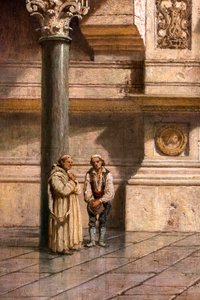 Interiør af moskéen i Córdoba af Adrien Dauzats