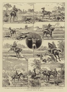 En Nylghau-jagt i Indien af Adrien Emmanuel Marie