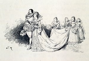 Riquet a la Houppe - i "Eventyrene"" af Charles Perrault, illustrationer af Adrien Marie af Adrien Emmanuel Marie