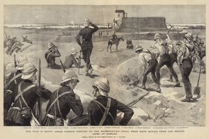 Krigen i Egypten, arabisk Pashas position på Mahmoudieh-kanalen nær Kafr Dowar fra de britiske linjer ved Ramleh