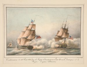 Kamp støttet den 23. august 1812 af Fregatten, USA