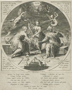 De tørre schikgodinnen Possess Your Souls (titel på objekt) af Egidius  Sadeler (II)
