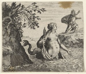 Havfruens fabel af Egidius  Sadeler (II)