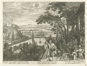 Kan Maivs (titel på objekt) De tolv måneder (serietitel) af Egidius  Sadeler (II)