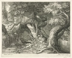 Rejsende over et vandfald Seks landskaber (serietitel)