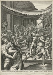 Sabine Virgin Robbery af Egidius  Sadeler (II)