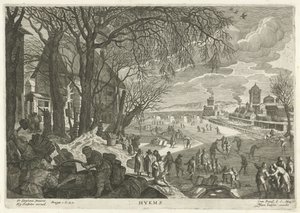 Vinter Hymens (titel på objekt) De fire årstider (serietitel) af Egidius  Sadeler (II)