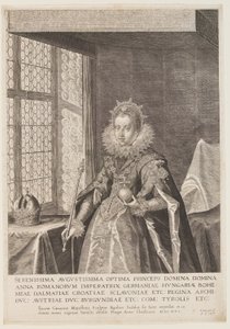 Anna, hustru til kejser Matthias af Aegidius Sadeler II