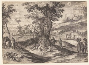 Juli/August, fra De Tolv Måneder af Aegidius Sadeler II