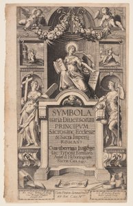 Titelblad til Symbola varia diversorum af Aegidius Sadeler II