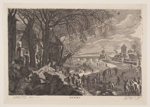Vinter, fra De fire årstider af Aegidius Sadeler II