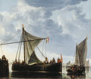 Passagebåden af Aelbert Cuyp