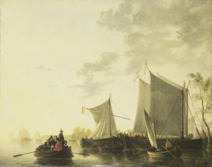 Udsigt over floden af Aelbert Cuyp (copy after)