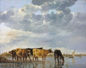 Kvæg i vandet af Aelbert Cuyp