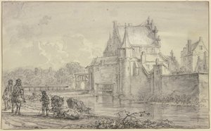 Den gamle Delftport i Rotterdam af Aelbert Cuyp