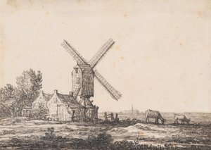 Et landskab med en mølle af Aelbert Cuyp